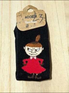 Moomin Little My Black Socks with Red Dress Nwt New With Tag Nordic Buddies